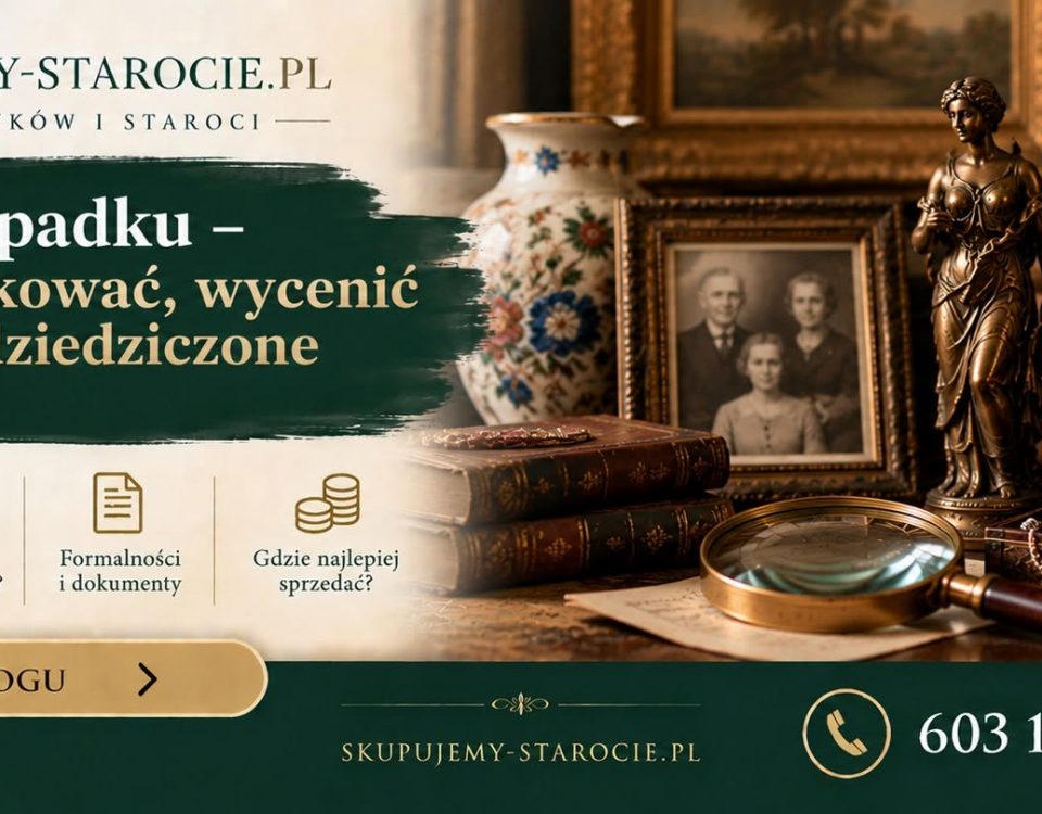 Antyki ze spadku – jak uporządkować wycenić i sprzedać odziedziczone przedmioty