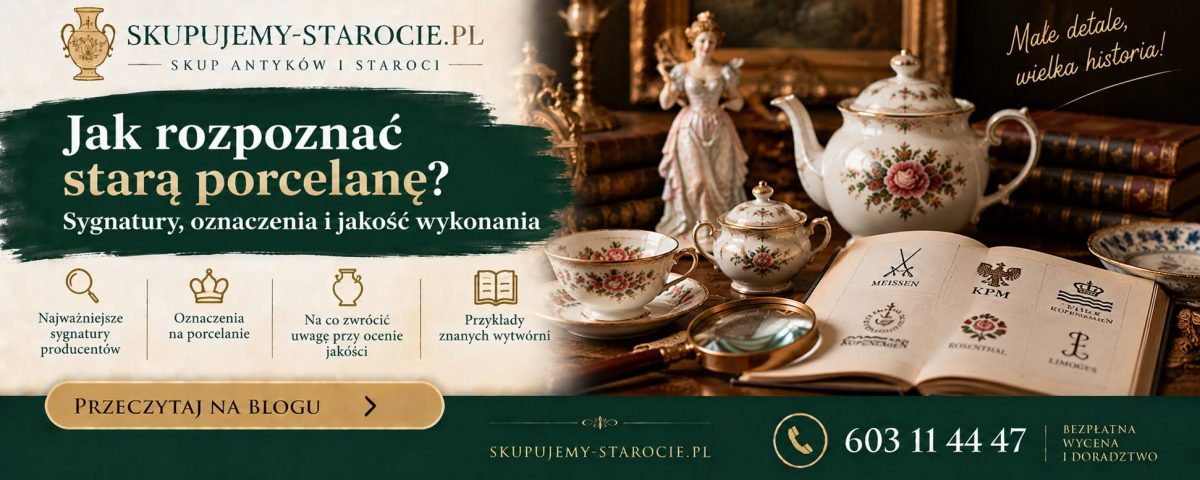 Jak rozpoznać starą porcelanę Sygnatury oznaczenia i jakość wykonania
