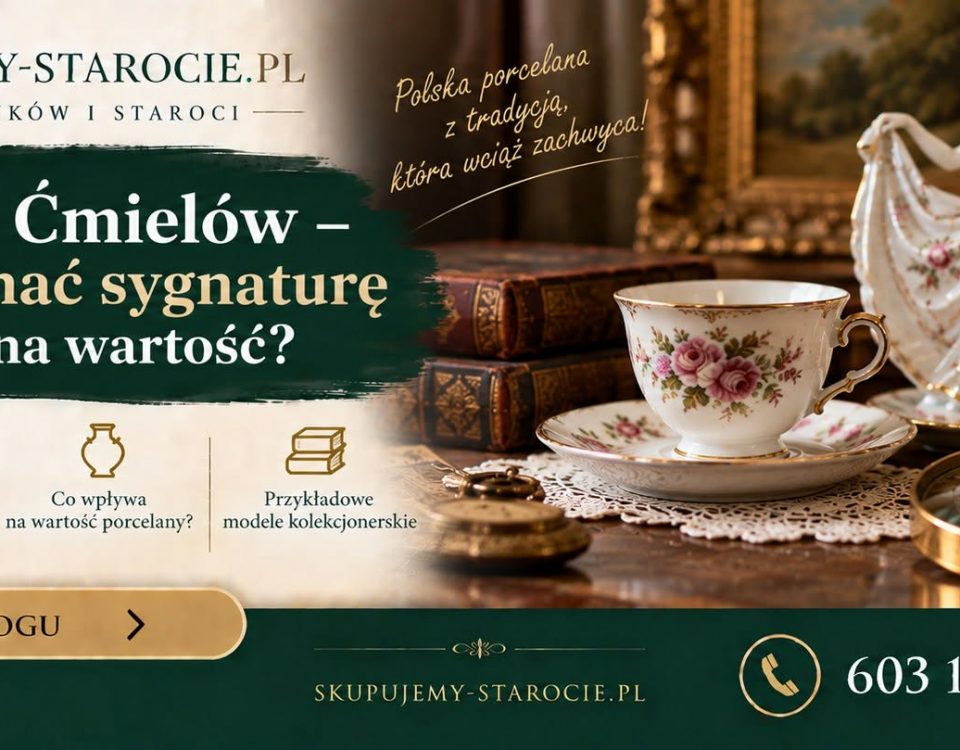 Porcelana Ćmielów – jak rozpoznać sygnaturę i co wpływa na wartość