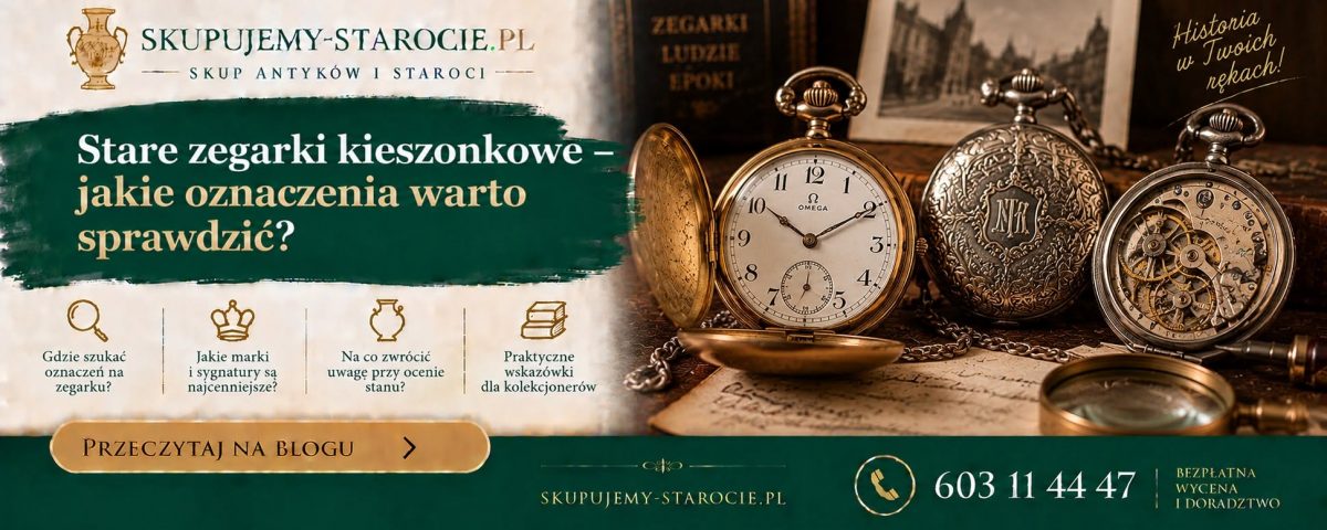 Stare zegarki kieszonkowe – jakie oznaczenia warto sprawdzić