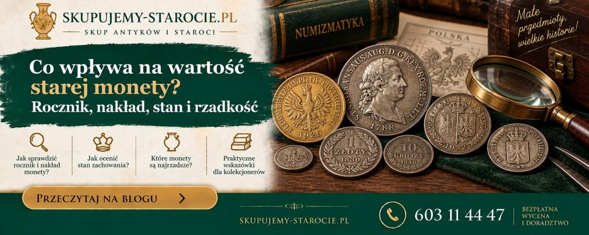 Co wpływa na wartość starej monety - Rocznik nakład stan i rzadkość