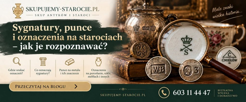 Sygnatury, punce i oznaczenia na starociach – jak je rozpoznawać