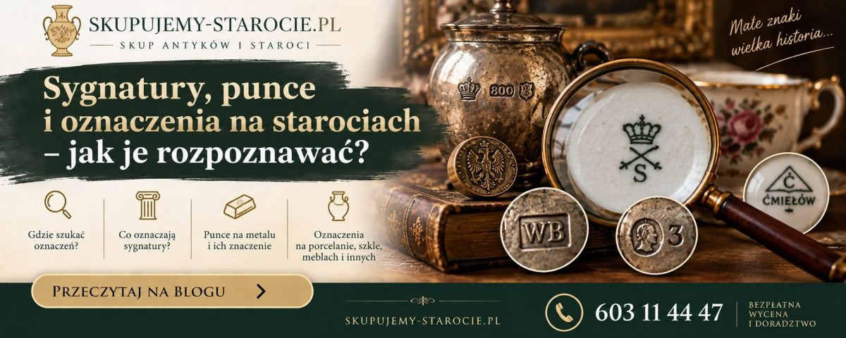 Sygnatury, punce i oznaczenia na starociach – jak je rozpoznawać