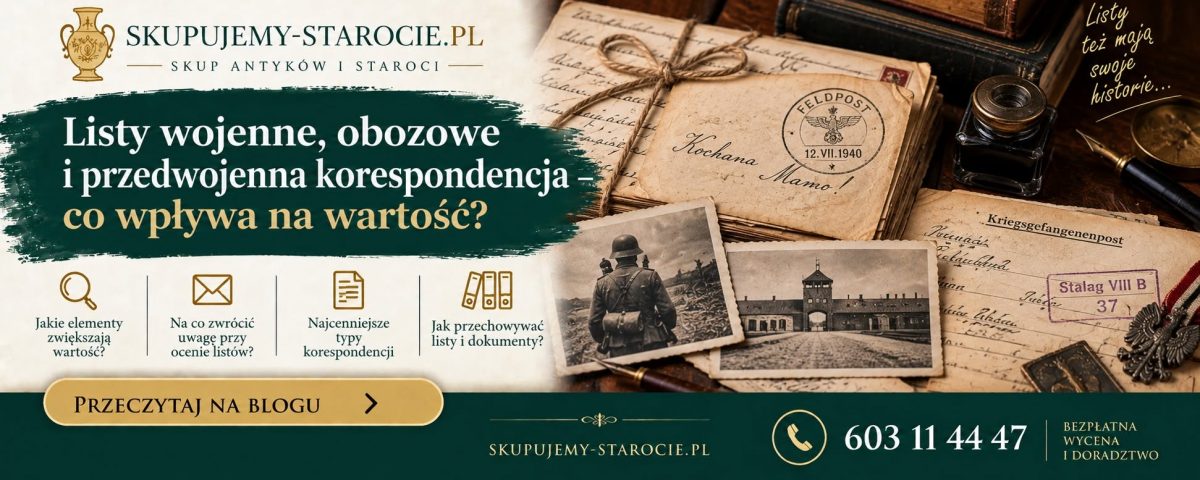 Listy wojenne obozowe i przedwojenna korespondencja – co wpływa na wartość