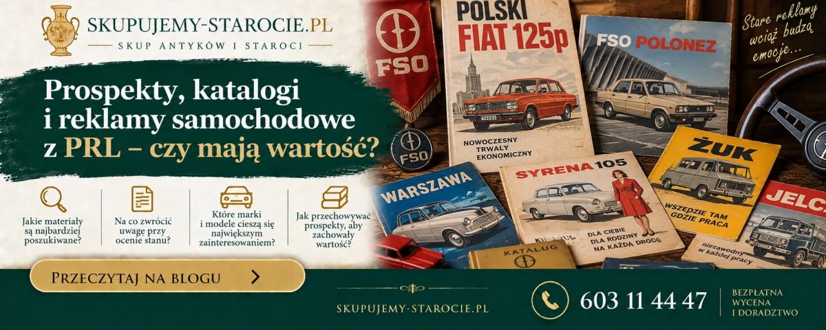 Prospekty katalogi i reklamy samochodowe z PRL – czy mają wartość