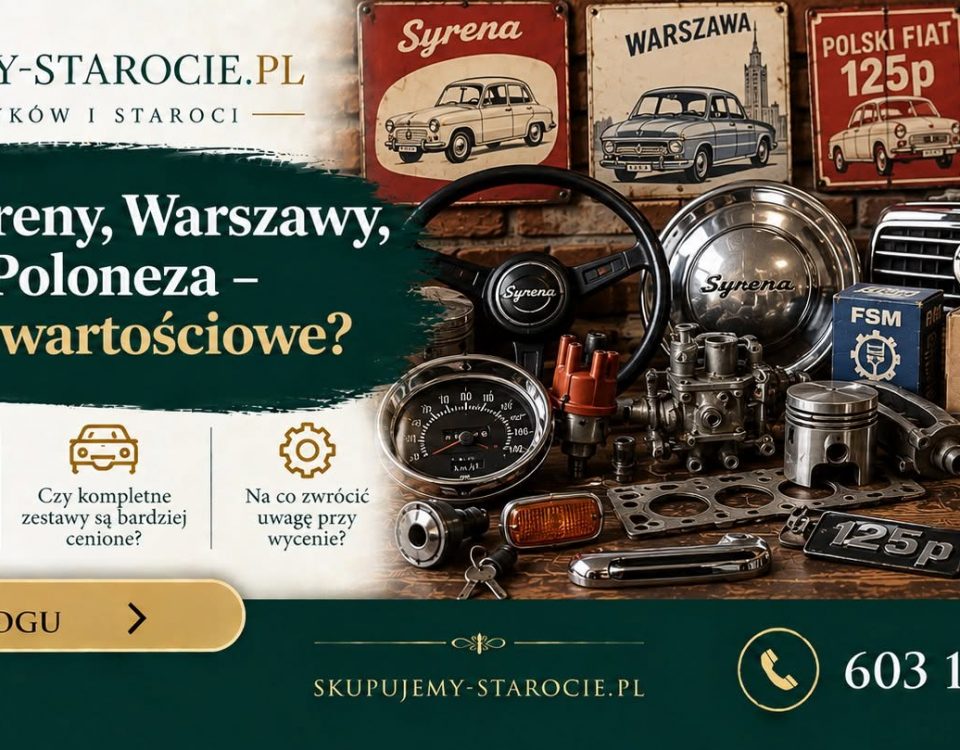 Części do Syreny Warszawy Fiata 125p i Poloneza – co może być wartościowe