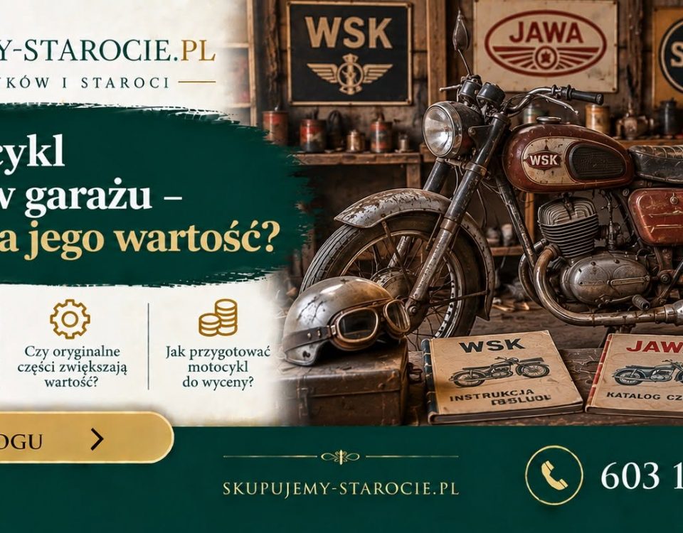 Stary motocykl znaleziony w garażu – co wpływa na jego wartość