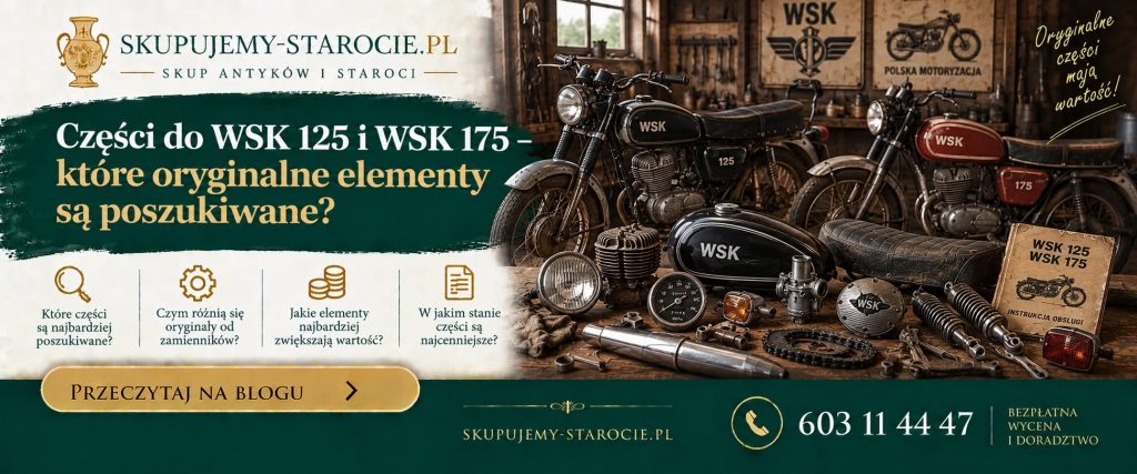 Części do WSK 125 i WSK 175 – które oryginalne elementy są poszukiwane