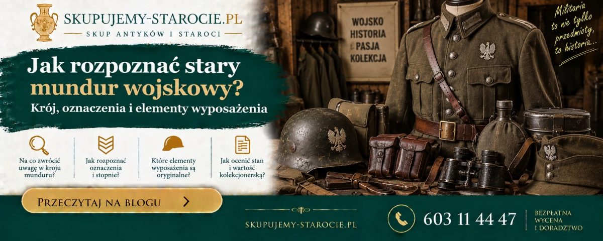 Jak rozpoznać stary mundur wojskowy - Krój oznaczenia i elementy wyposażenia