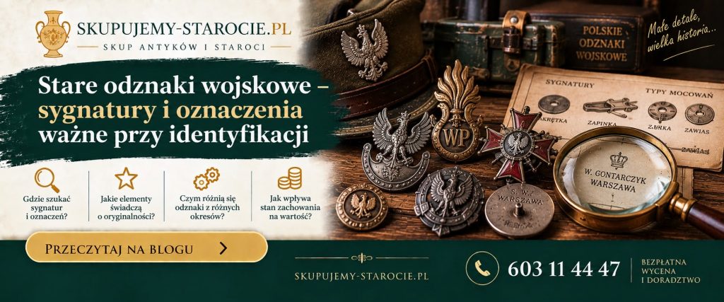 Stare odznaki wojskowe – sygnatury i oznaczenia ważne przy identyfikacji