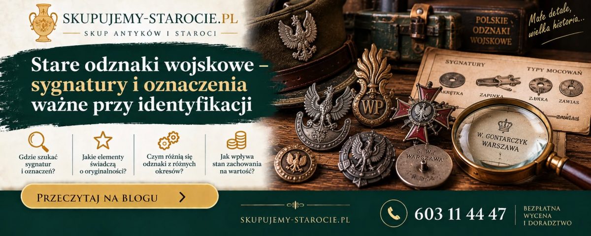 Stare odznaki wojskowe – sygnatury i oznaczenia ważne przy identyfikacji