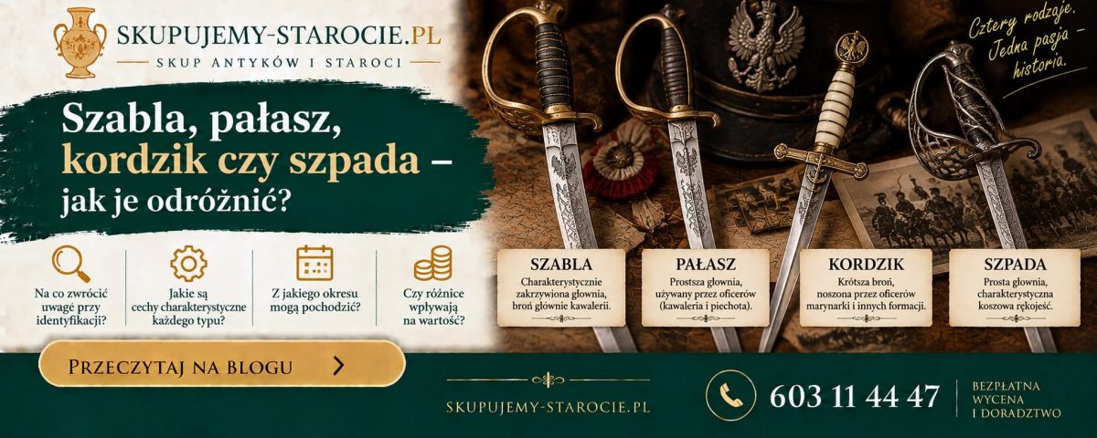 Szabla pałasz kordzik czy szpada – jak je odróżnić