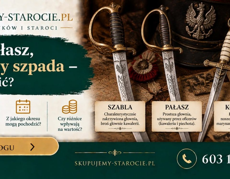 Szabla pałasz kordzik czy szpada – jak je odróżnić